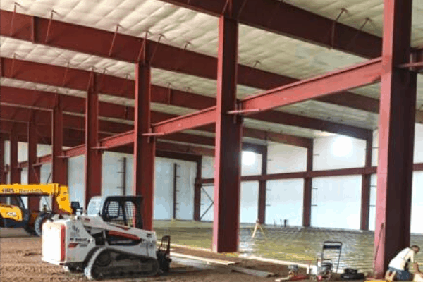 steel frame building becker mn