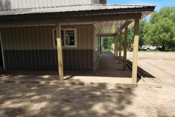 structural buildings contruction project of the day covered porch