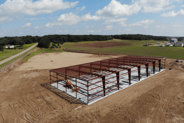 structural buildings construction project of the day framing steel framme rice mn