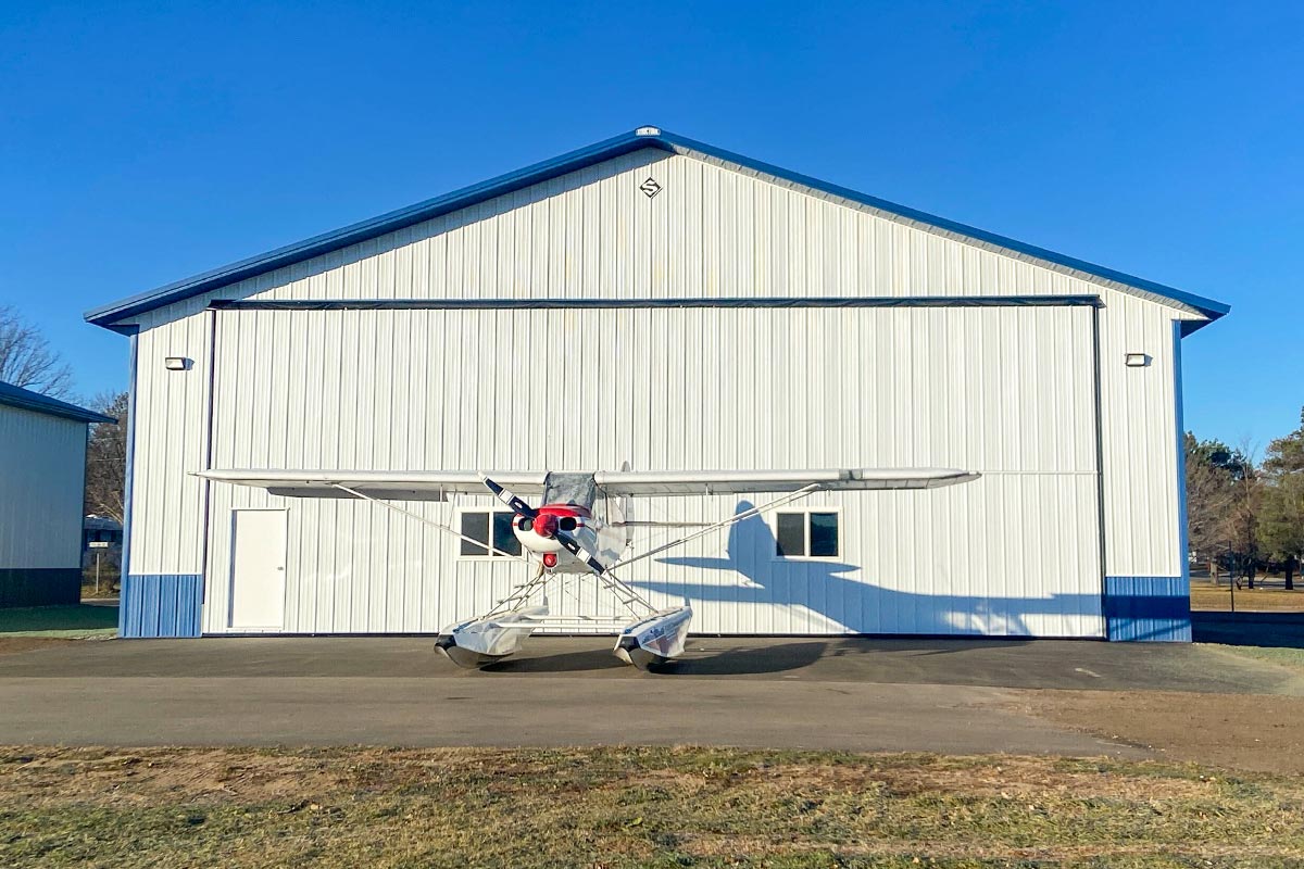 Grand Rapids MN Commercial Airplane Hanger Post Frame