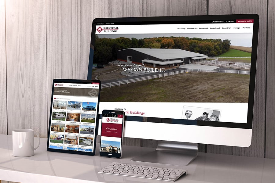 OSM Responsive Website Mockup Structural Buildings sm