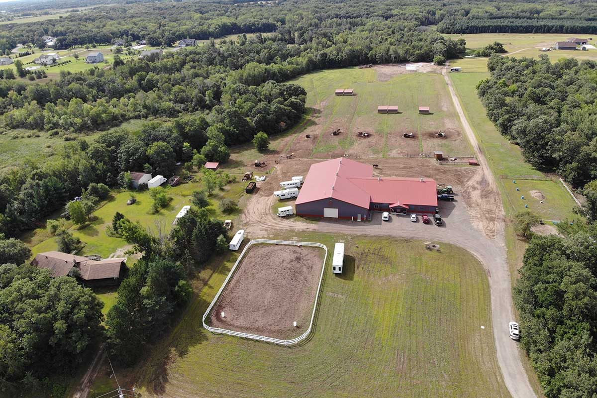 Becker MN Hope Equestrian Riding Arena Post Frame