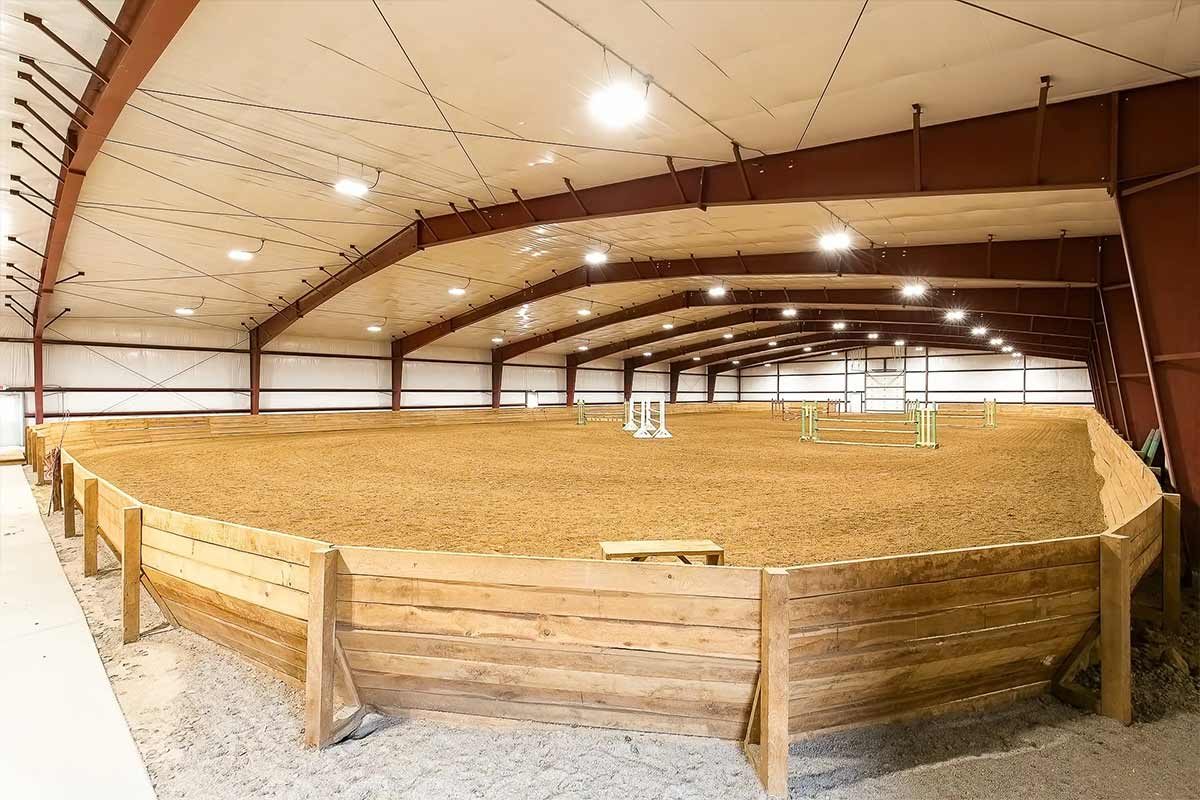 Independence MN Equestrian Riding Arena Steel Frame 09