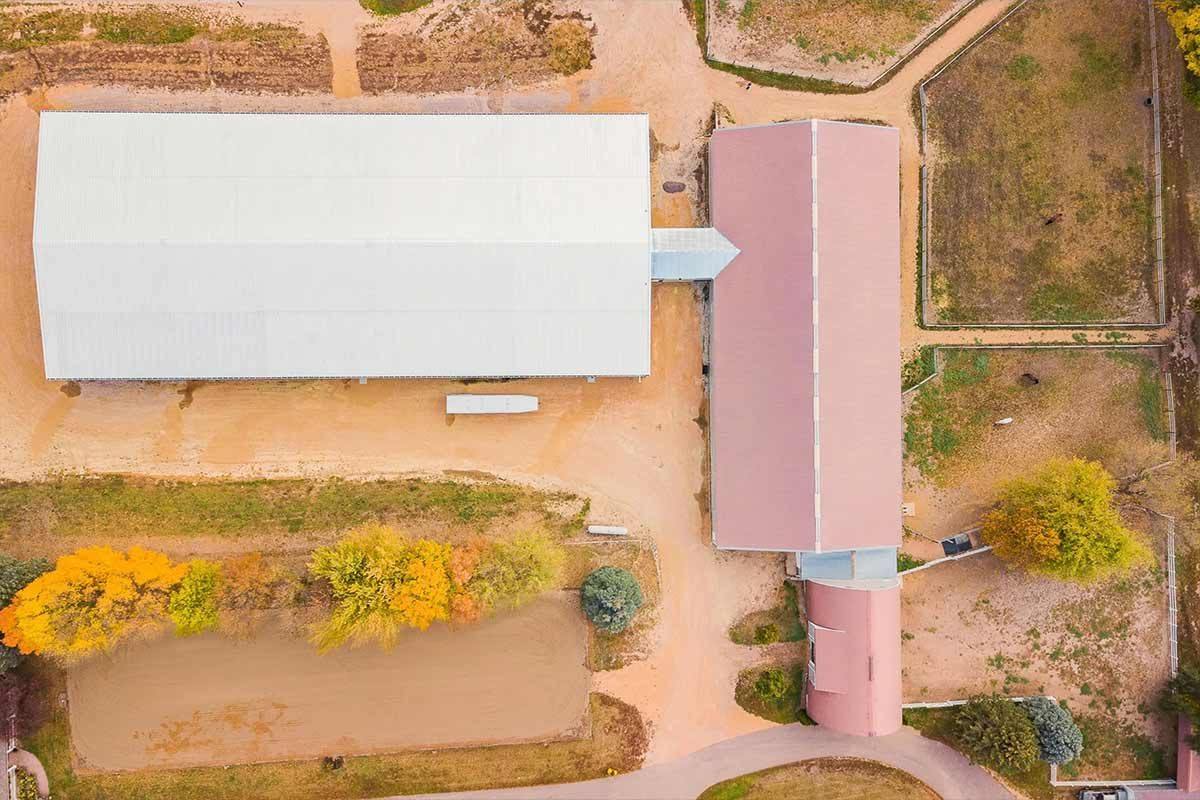 Independence MN Equestrian Riding Arena Steel Frame 14