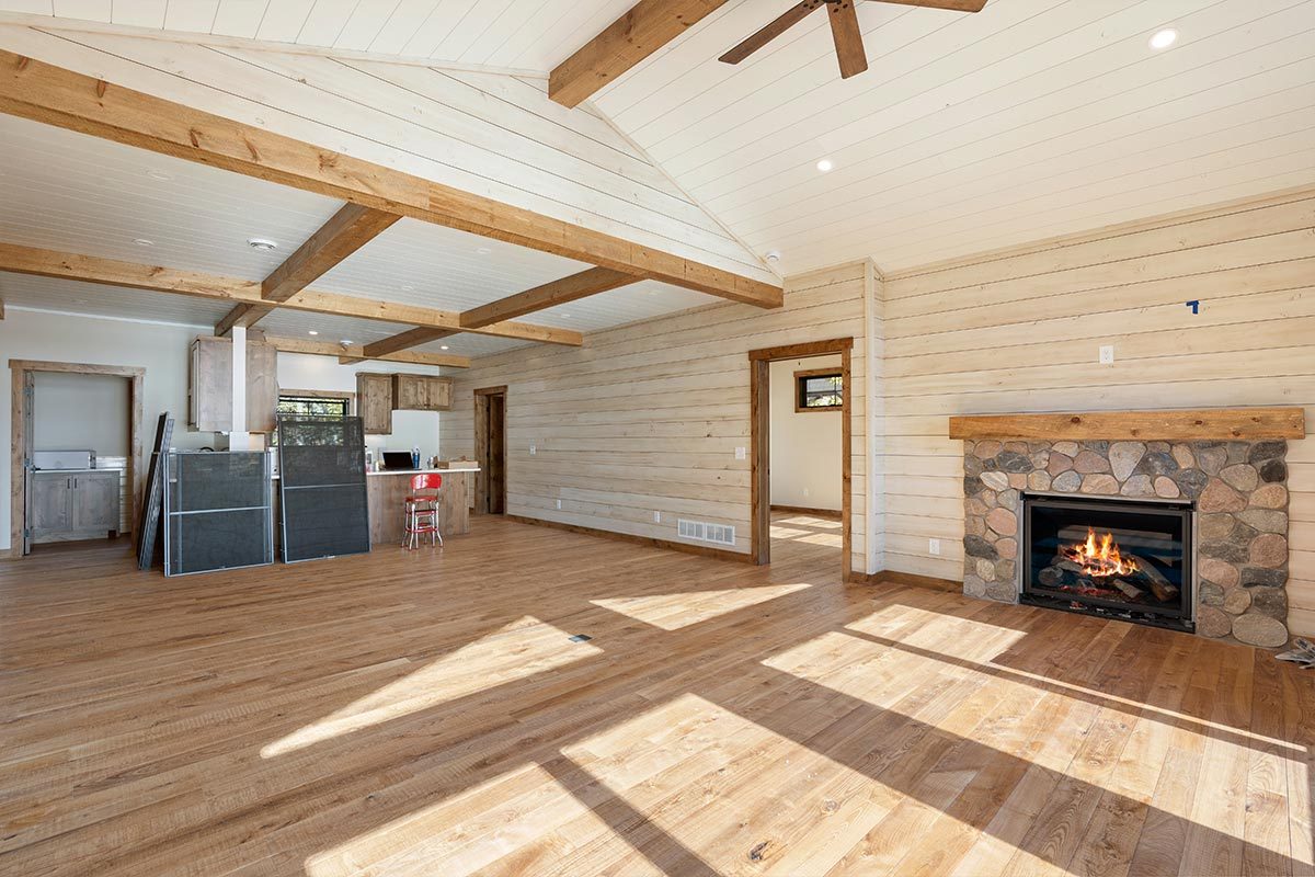 Mader Cabin Longville MN Residential Post Frame Home 07