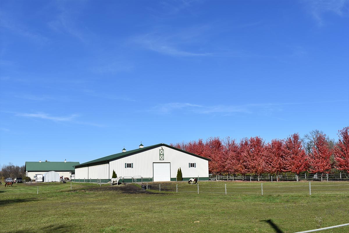 Maple Lake MN Groof Equestrian Stable Barn Post Frame