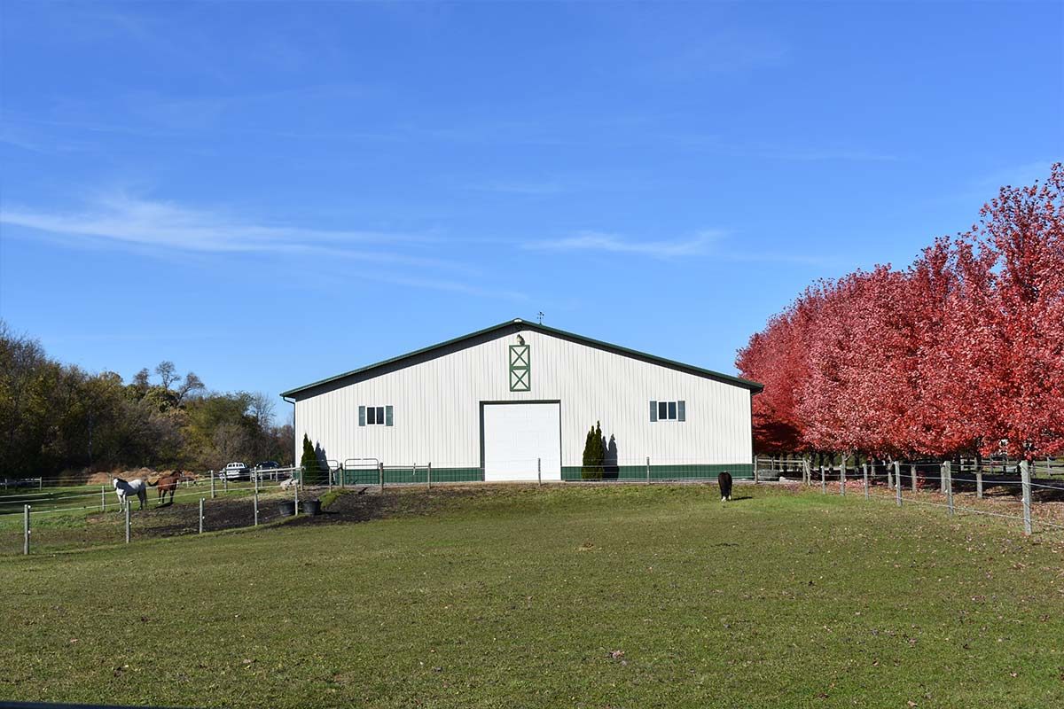 Maple Lake MN MLB Equestrian Riding Arena Post Frame 01