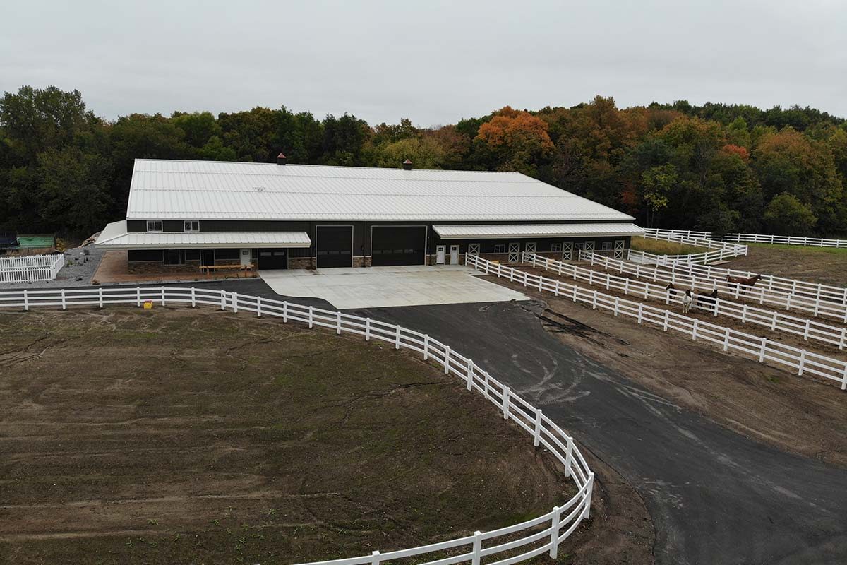 Oak Grove MN Charity Seeger Equestrian Arena Post Frame 007