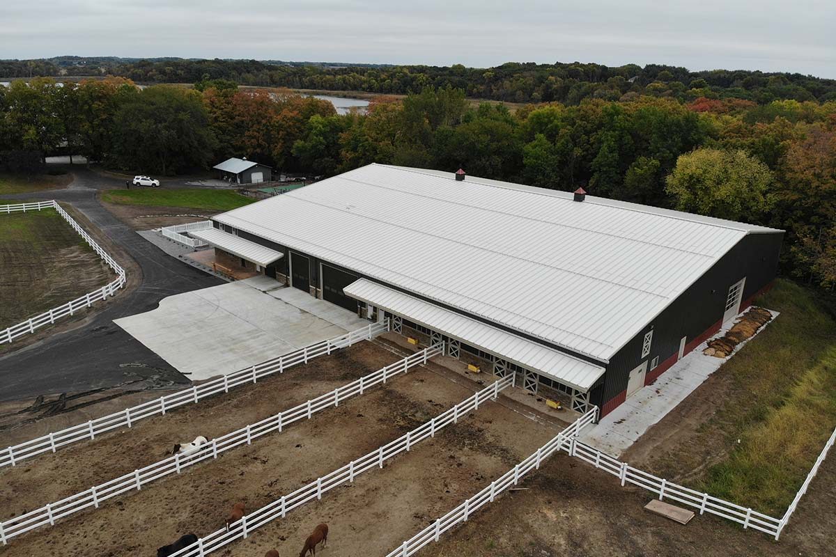 Oak Grove MN Charity Seeger Equestrian Arena Post Frame 008