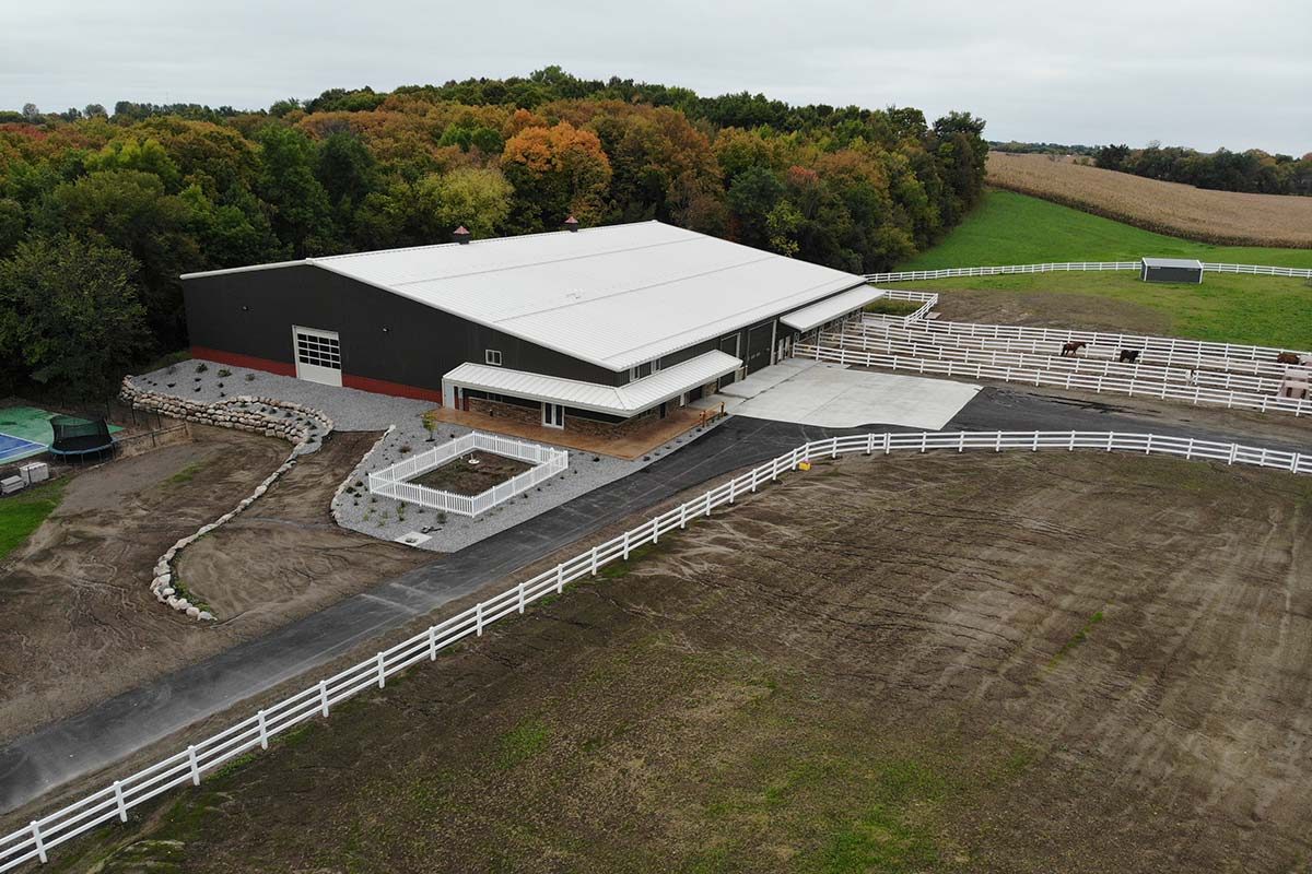 Oak Grove MN Charity Seeger Equestrian Arena Post Frame 009
