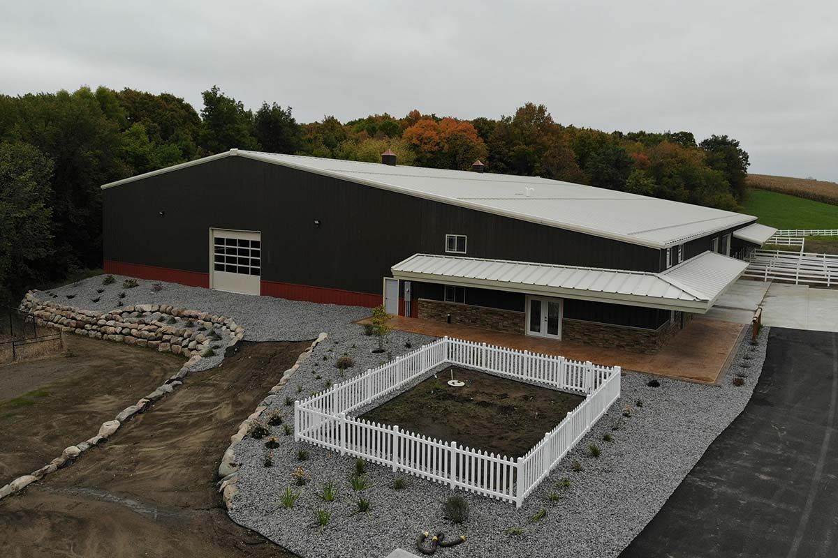 Oak Grove MN Charity Seeger Equestrian Arena Post Frame 010