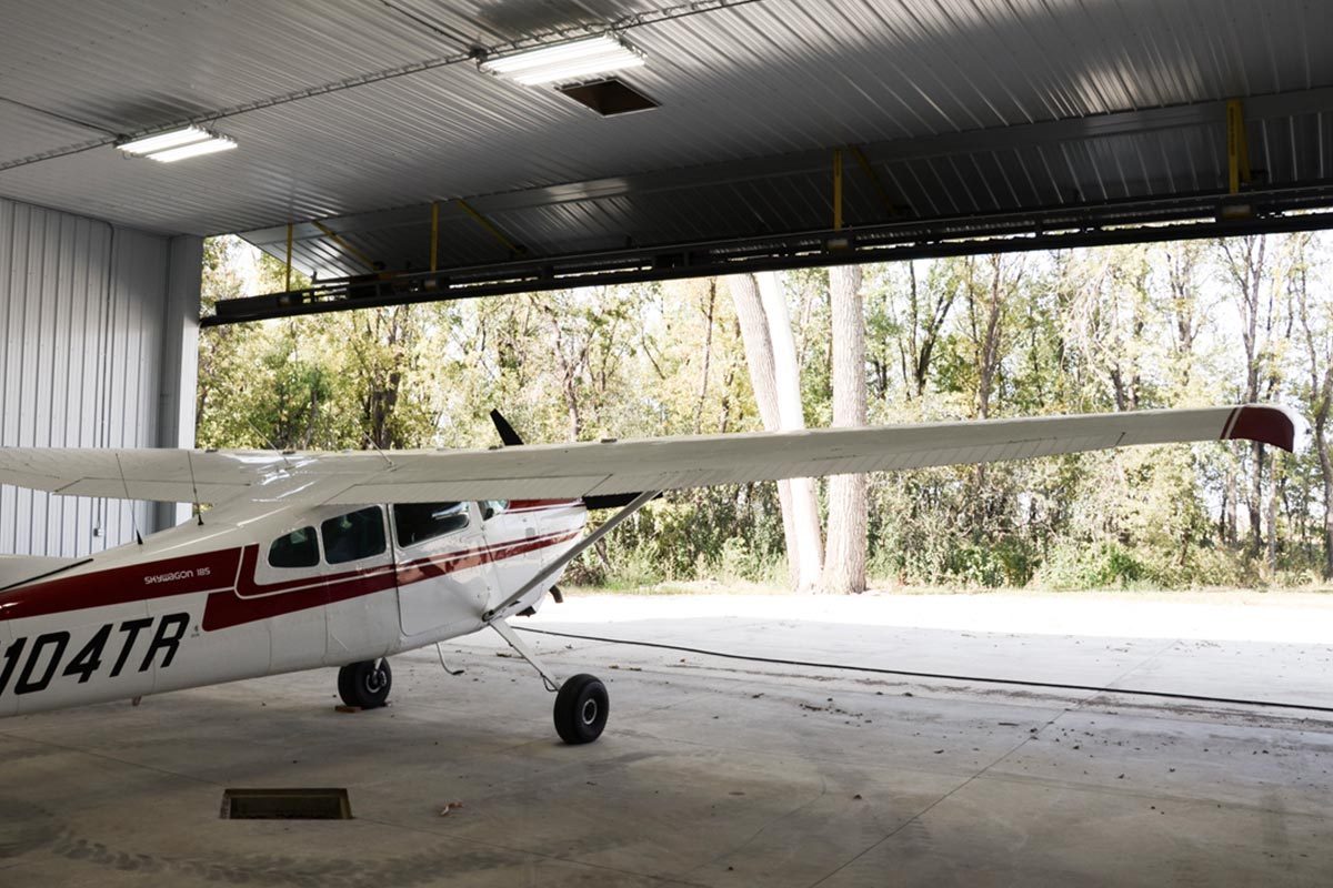 Olivia MN Revier Commercial Airplane Hangar Post Frame 003