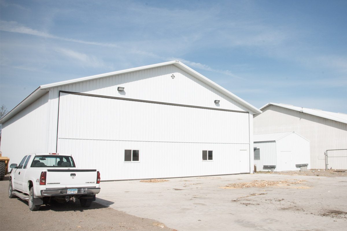 Olivia MN Revier Commercial Airplane Hangar Post Frame 006