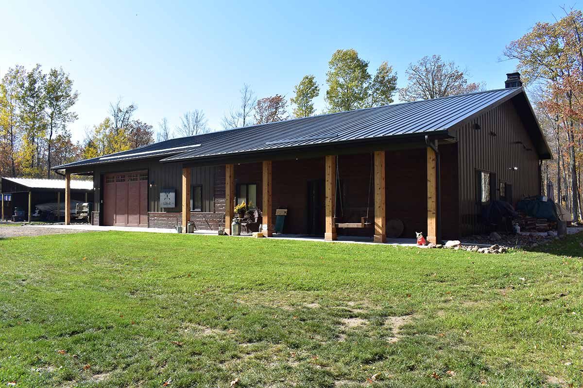 Onamia MN Whitetail Lodge Residential Post Frame Home 06