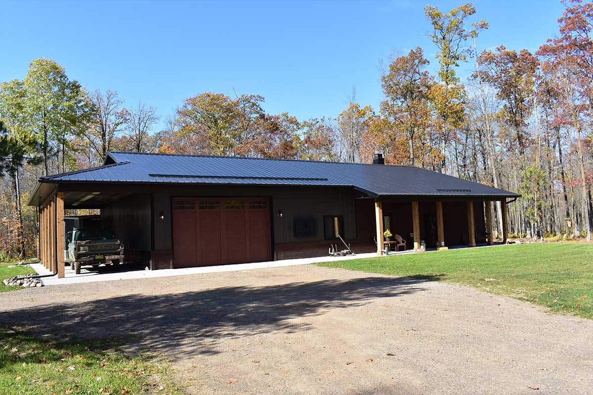 Onamia MN Whitetail Lodge Residential Post Frame Home 08