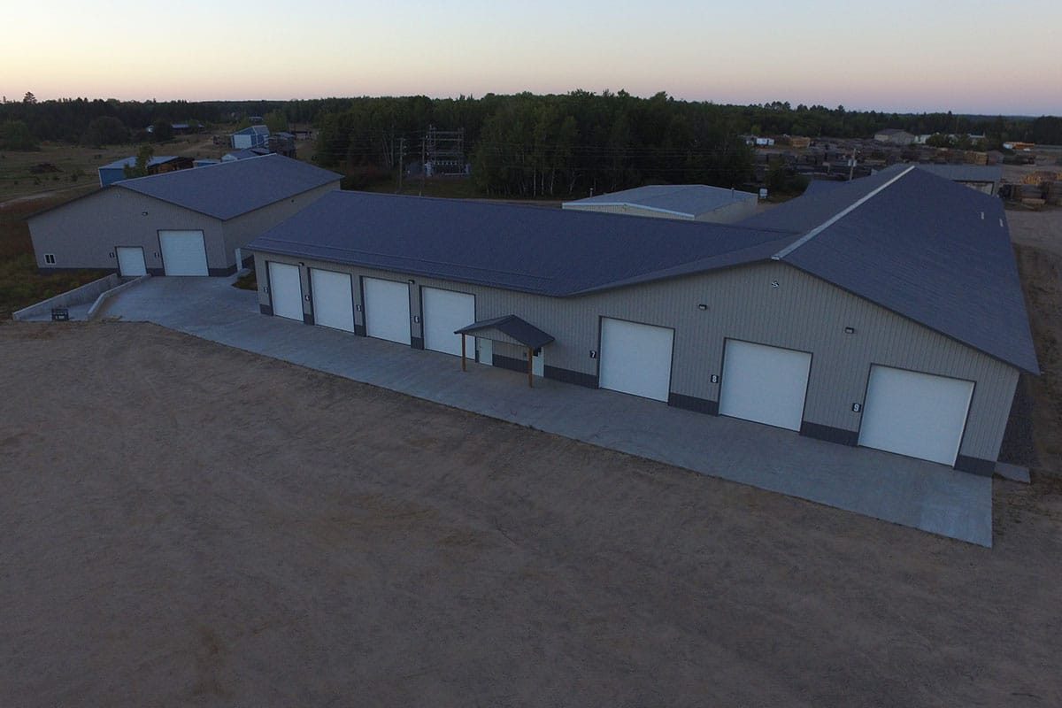 Pine City MN Black Line Commercial Manufacturing Post Frame