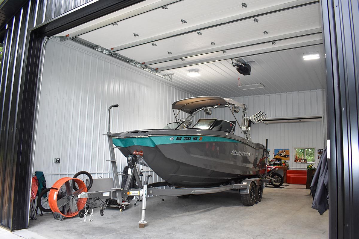 Rockys Race Shop Big Lake MN Residential Post Frame Garage 4