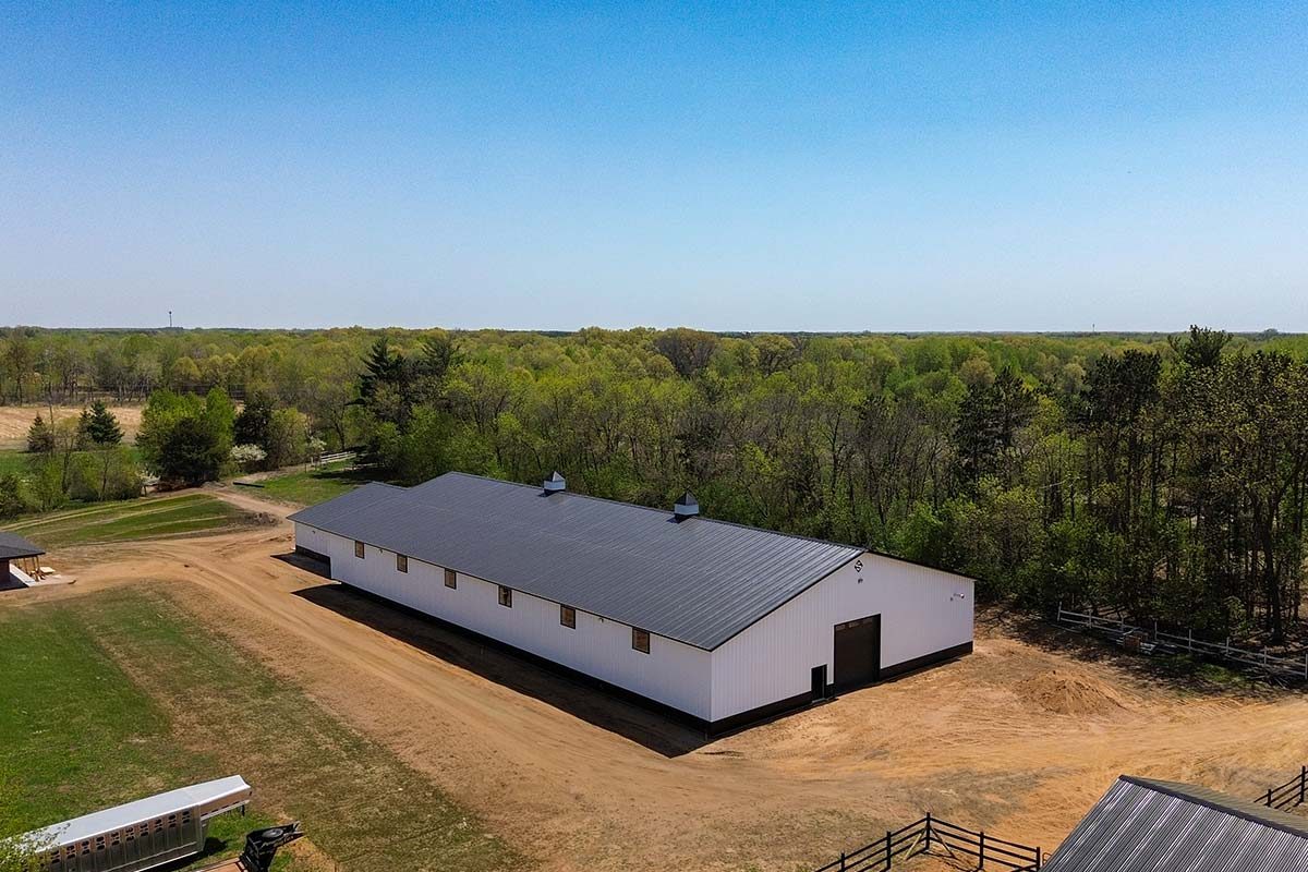 Thomasburg Equestrian Facility Frederic WI Post Frame Riding Arena 04