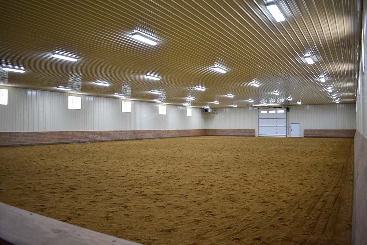 Thomasburg Equestrian Facility Frederic WI Post Frame Riding Arena 06