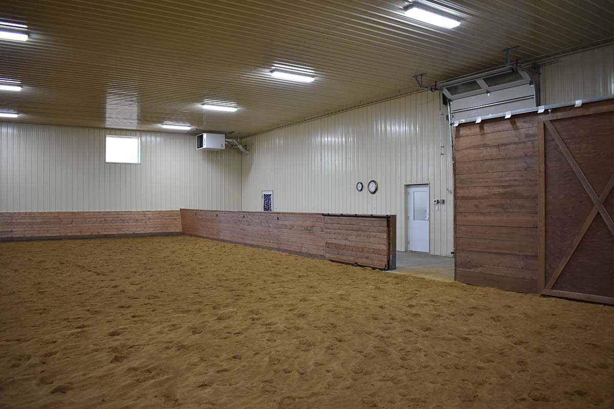 Thomasburg Equestrian Facility Frederic WI Post Frame Riding Arena 09