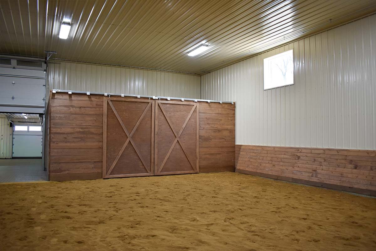 Thomasburg Equestrian Facility Frederic WI Post Frame Riding Arena 11