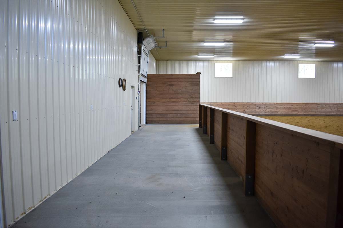 Thomasburg Equestrian Facility Frederic WI Post Frame Riding Arena 12