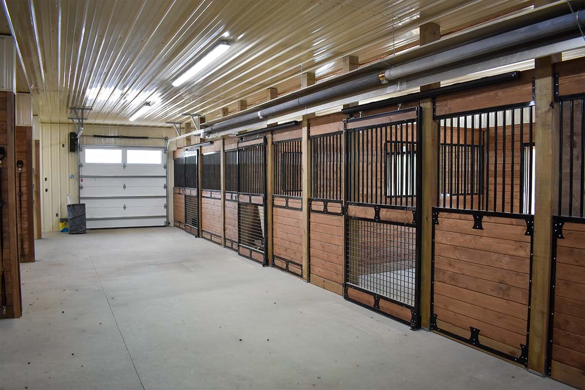 Thomasburg Equestrian Facility Frederic WI Post Frame Riding Arena 13