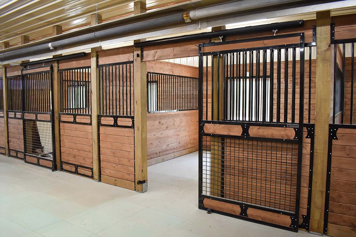 Thomasburg Equestrian Facility Frederic WI Post Frame Riding Arena 14