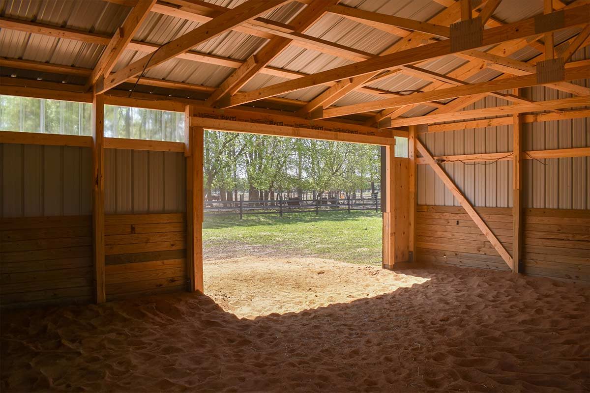 Thomasburg Equestrian Facility Frederic WI Post Frame Riding Arena 23